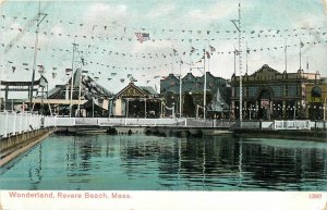 c1910 Revere Beach Massachusetts Wonderland #13987 undivided Postcard 25-11545