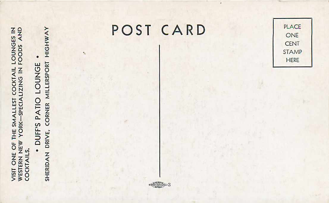 NY, Millersport, New York, Duff's Patio Lounge, Bar Interior, Art Deco