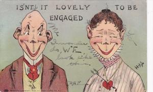 Humour Couple Is'nt It Lovely To Be Engaged 1907