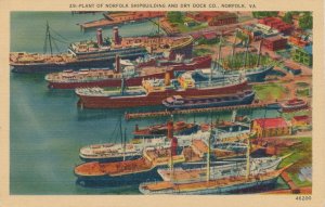 Norfolk Shipbuilding and Dry Dock Company - Norfolk VA, Virginia - Linen