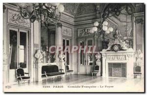 Paris Carte Postale Ancienne Comedie Francaise The fireplace