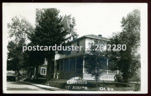 h3701 - ST. JOSEPH Quebec 1946 Hotel Bellevue. Real Photo Postcard