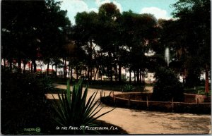 Vtg St Petersburg Florida FL In The Park 1910s Postcard