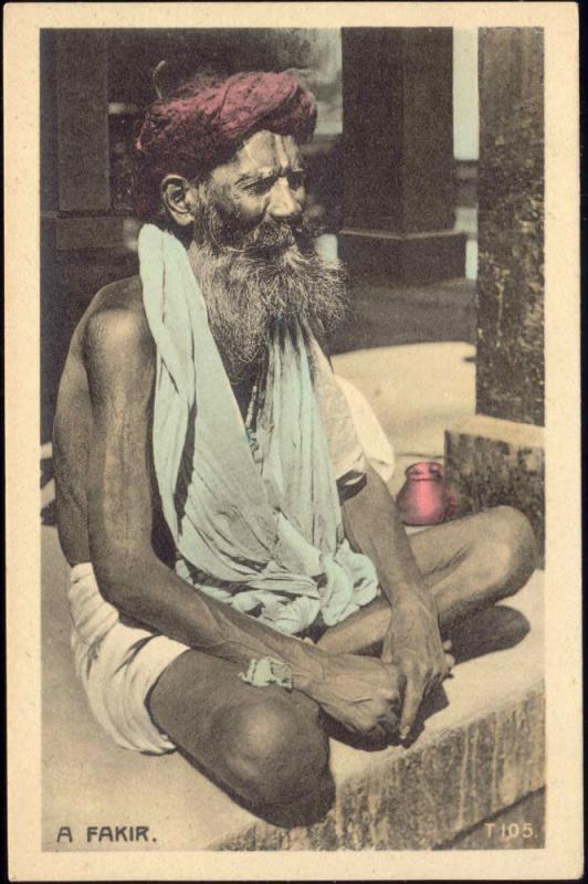 india, Native FAKIR FAQIR, Holy Man, Meditation (1920s)