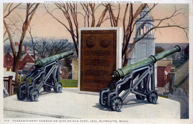 [ Phostint ] US Massachusetts Plymouth - Tercentenary Cannon