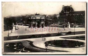 Old Postcard Paris L & # 39Arc de Triomphe du Carrousel