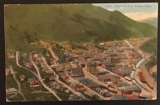 Bird's Eye View Wallace Idaho J.L. Robbins Co 1499