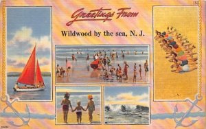 Greetings from Wildwood by the sea, N. J., USA in Wildwood-by-the Sea, New Je...
