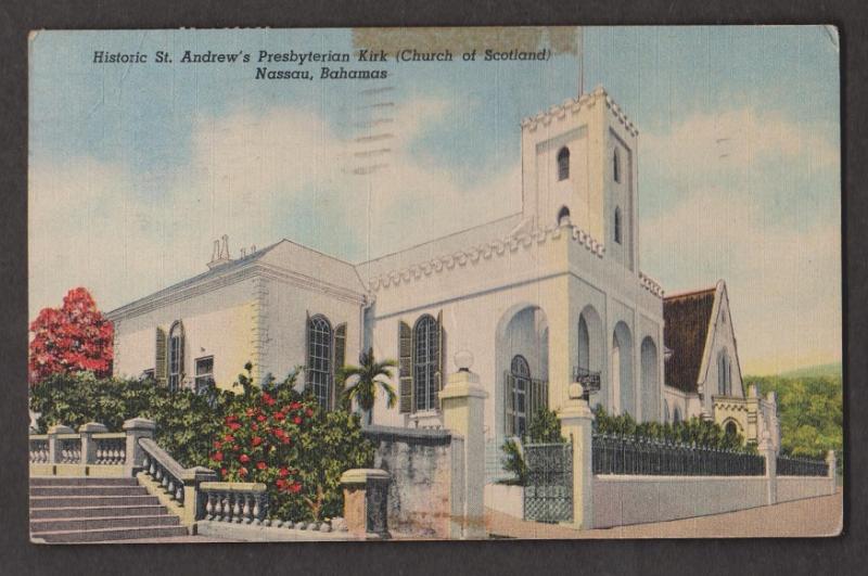 St Andrew's Presbyterian Kirk, Nassau, Bahamas - Used 1960 - Tape Mark