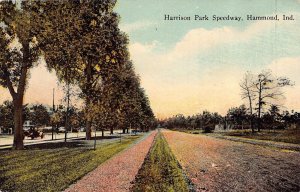 HAMMOND INDIANA~HARRISON PARK SPEEDWAY~1910s POSTCARD