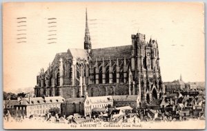 1949 Amiens Cathedrale (Cote Nord) France Parish Church Posted Postcard