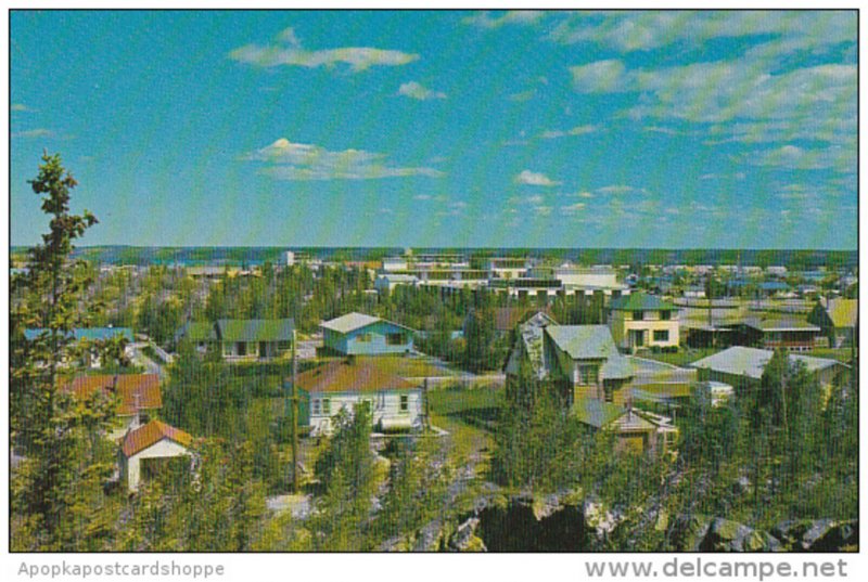 Canada Town View Looking North Yellowknife Territories