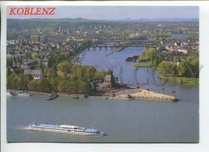 441423 Germany 2007 year Koblenz ship RPPC flower on stamp advertising