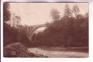 Real Photo. La Bourboule, Le Grand Pont, Bridge, France, Used 1918