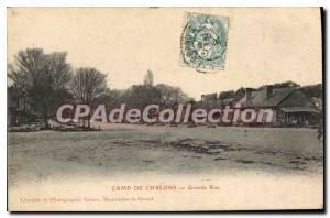 Postcard Old Camp De Chalons Grande Rue