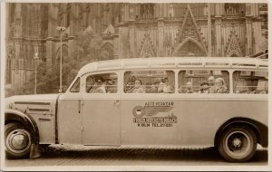 Auto Verkehr Fried Hochstenbach Köln German Soldiers Vehicle RPPC Postcard E78