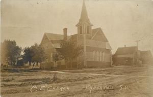 1907 RPPC Postcard; M.E. Church, Faulkton SD Faulk County posted