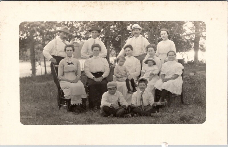 Family Kids Baseball Gloves Thief River MN Walnut Grove IL Noper Fam Postcard X3