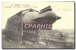 COPY Sports Ballooning The Airship City of Paris returning to his garage Avia...