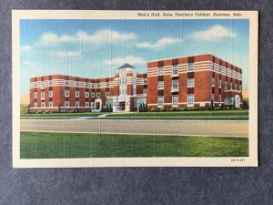 Men's Hall State Teachers College Kearney NE Linen Postcard H1338084732