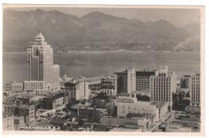 VANCOUVER BRITISH COLUMBIA 1930s CITY AND BAY VIEW REAL PHOTO POSTCARD (4)