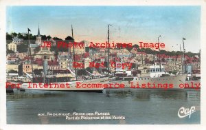 France, Trouville, RPPC, Port Of Plaisance Et Les Yachts, Photo