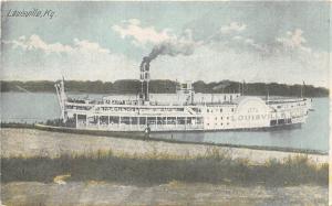 B87/ Steamships Ship Riverboat Postcard c1910 Steamer Louisville Kentucky 22