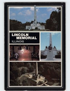 Postcard Lincoln Memorial, Springfield, Illinois