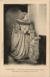 CPA liancourt statue of jeanne de schomberg (1207965) 