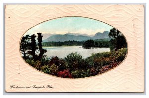 Windermere Langdale Pikes Cumbria England UNP Embossed Bamforth DB Postcard Z4