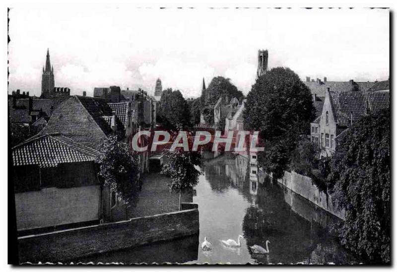 Postcard Modern Bruges Quai Vert