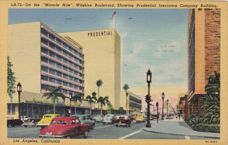 California Los Angeles Wilshire Boulevard 1952 Curteich sk5533