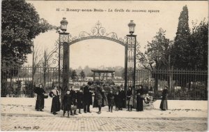 CPA ROSNY-sous-BOIS - La Grille du nouveau square (44723)