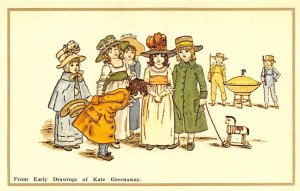 Artist Signed Kate Greenaway From Early Drawings Reproduction Unused 