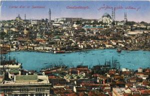 Turkey Constantinople Corne d`or et Stamboul Istanbul