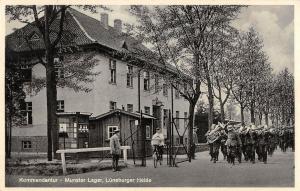 BG19962 kommandantur munster lager luneburger heide real photo military germany