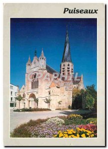 Postcard Modern Puiseaux Loiret Church Steeple torso