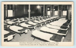 BALTIMORE, MD United Service Club ~ Dormitory KNIGHTS OF PYTHIAS Temple WWI Era