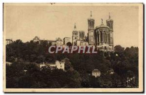 Old Postcard Lyon apse of the Basilica of Our Lady of Fourviere