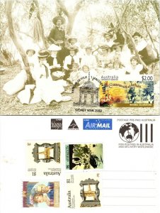 Commonwealth Australia Centenary 1st Day Issue Postage Stamps Maximum Postcard