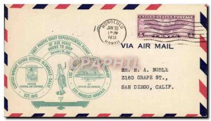 Letter US 1st Flight Los Angeles Hawaii January 30, 1931