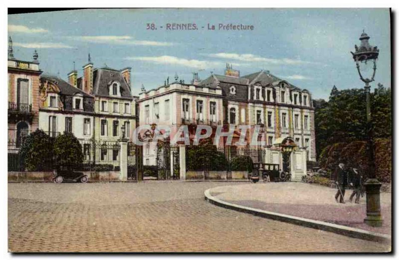 Old Postcard Rennes La Prefecture