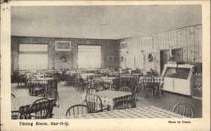 Halifax Nova Scotia Leghorn Bar-B-Q BBQ Roadside Postcard - Interior