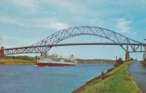 Sagamore Bridge over Cape Cod Canal - Sagamore, Massachusetts - pm 1973