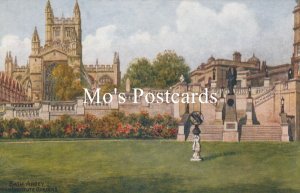 Somerset Postcard - Bath Abbey From Institute Gardens  SW18792