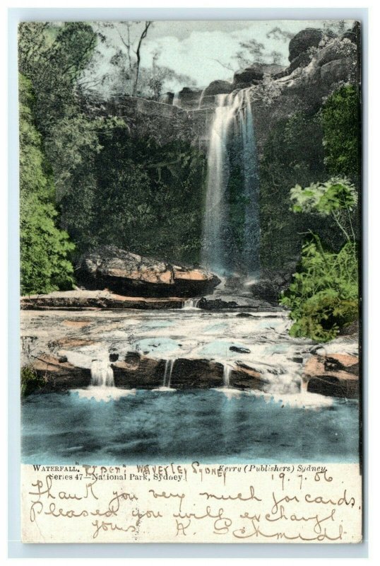 Postcard Waterfall - National Park, Sydney Australia 1906 A40