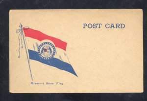 1910 STATE OF MISSOURI STATE FLAG VINTAGE POSTCARD