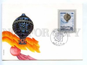 417834 MONACO 1983 year First Day COVER Balloon EUROPA CEPT FDC