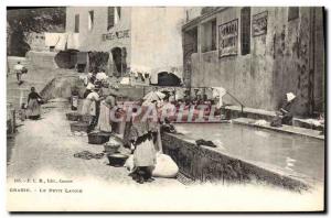 Old Postcard Grasse TOP wash