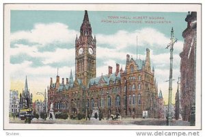 Town Hall, Albert Square, From Lloyds House, Manchester (Lancashire), England...